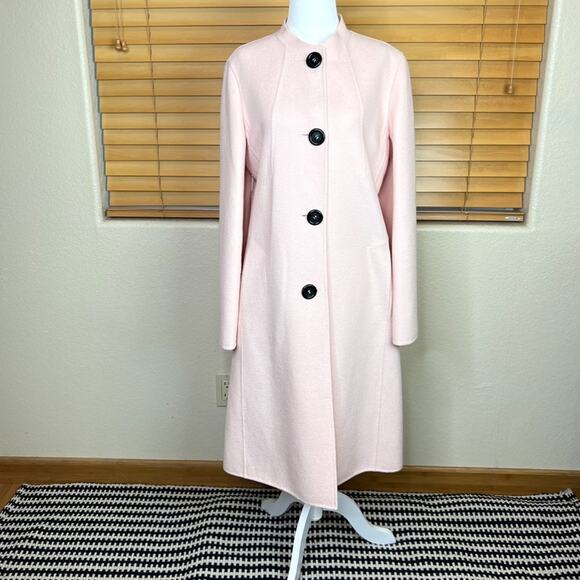 Celine Finition Main Authentic Pink Wool Button Coat. - Picture 1 of 13